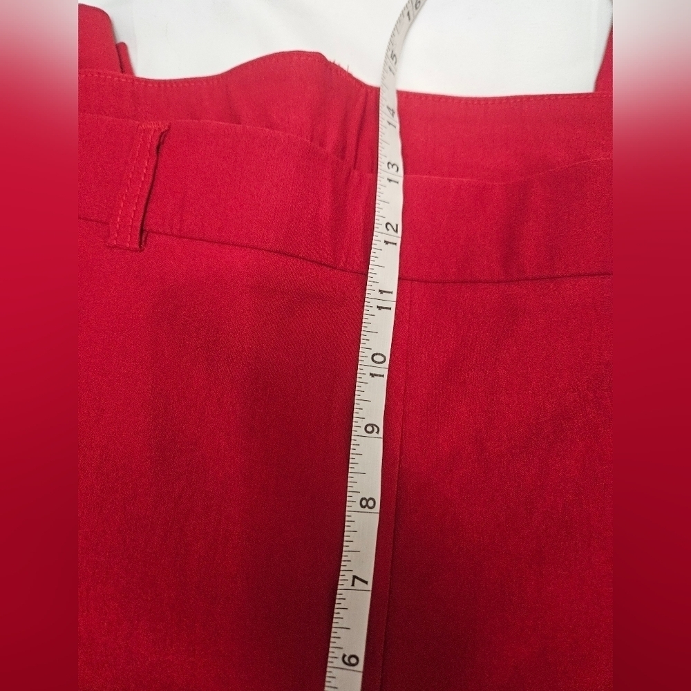NWT! Rafaella Red Pull On Pants Rio Red! - Picture 5 of 7